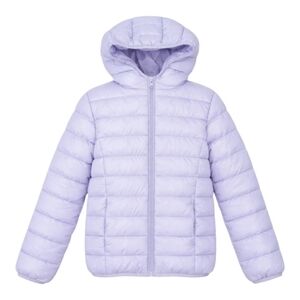 Kiabi Lightweight Puffer Jacket Packable Purple Lavender Kids Girls Size 8